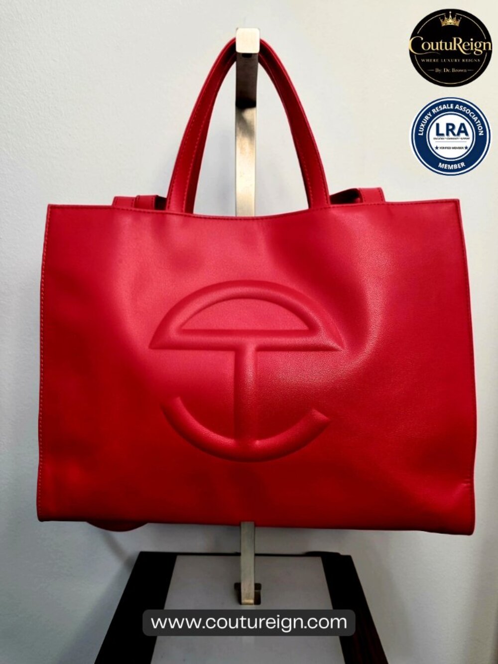 Telfar Large Shopping Bag – Red